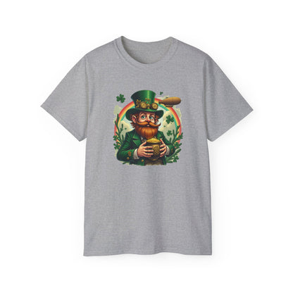 St. Patrick's Day Steampunk Leprechaun T-Shirt - Vintage Irish Lucky Beer Design