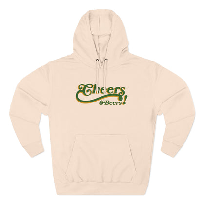 Cheers & Beers Hoodie — Retro Script St. Patrick’s Day Sweatshirt