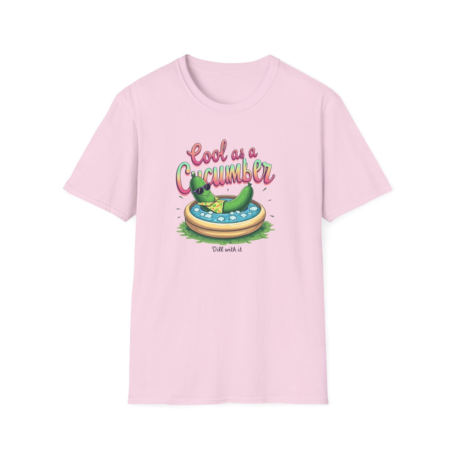 Cool as a Cucumber Unisex T-Shirt | Funny Summer Tee, Gift for Pool Parties, Relaxation Shirt, Fresh Summer Vibes, Chill Apparel, [...] - Psychonaut Swag