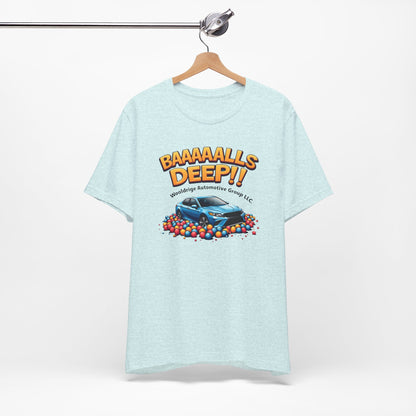 Baaaallls Deep, Unisex Jersey Short Sleeve Tee