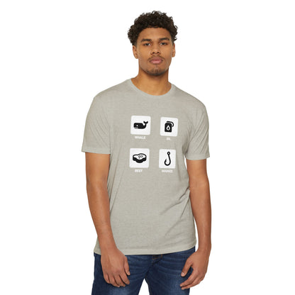 Whale, Oil, Beef, Hooked Icon Graphic Tee