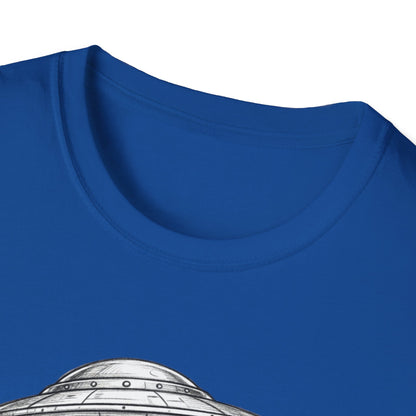 Alien Abduction Easter Bunny T-Shirt — UFO Beaming Candy Design