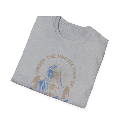 Jesus Christ Protection T-Shirt — “Under the Protection of Jesus Christ” Christian Tee