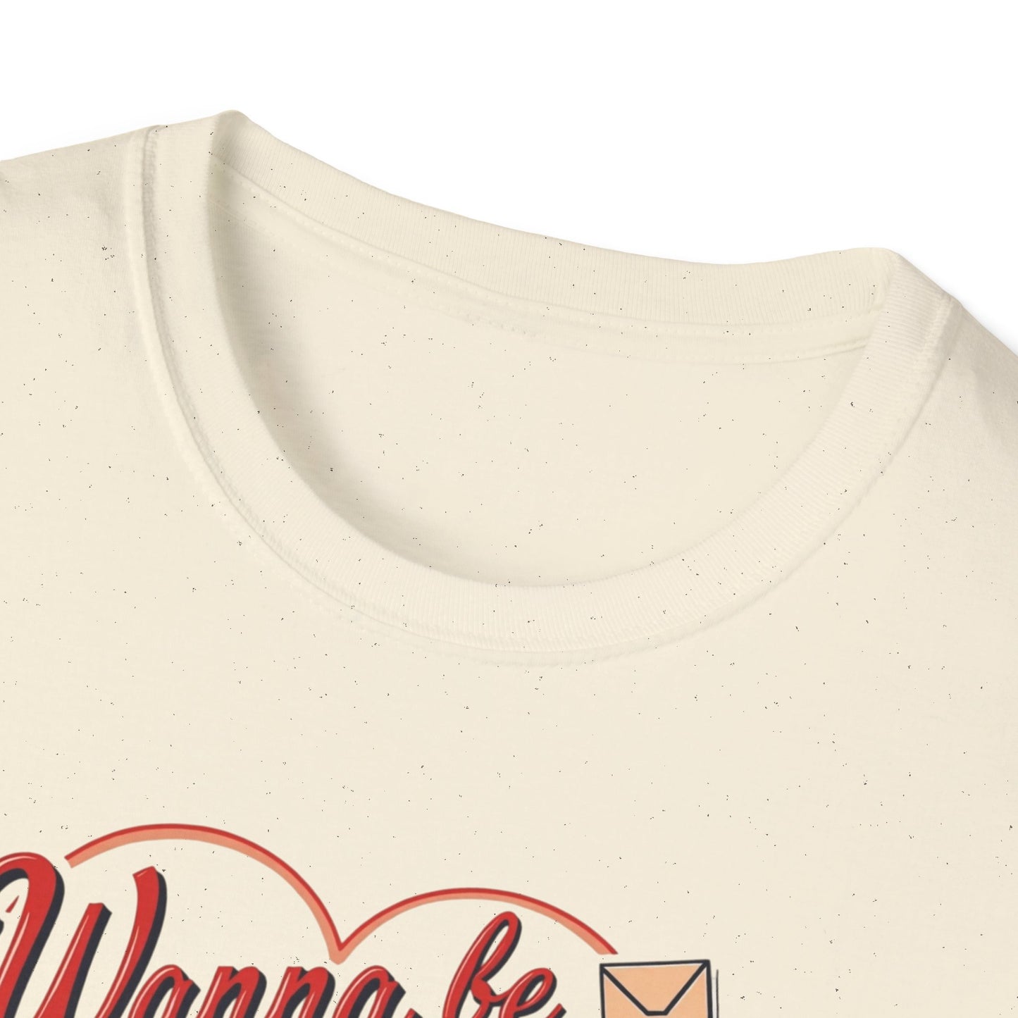 Valentine "Wanna Be My Valentine" T-Shirt - Cute Heart & Love Letter Tee