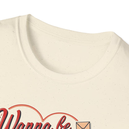 Valentine "Wanna Be My Valentine" T-Shirt - Cute Heart & Love Letter Tee