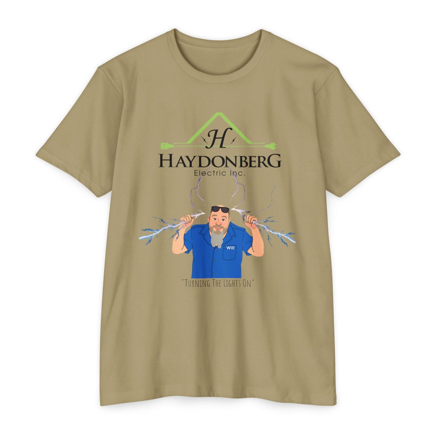 Haydonberg Turning The Lights On, Unisex CVC Jersey T-shirt
