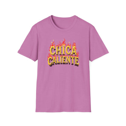 Hot Chick, Flame T-Shirt, Trendy Graphic Tee, Chica Caliente Shirt, Gift for Her, Summer Fashion, Casual Style - Psychonaut Swag