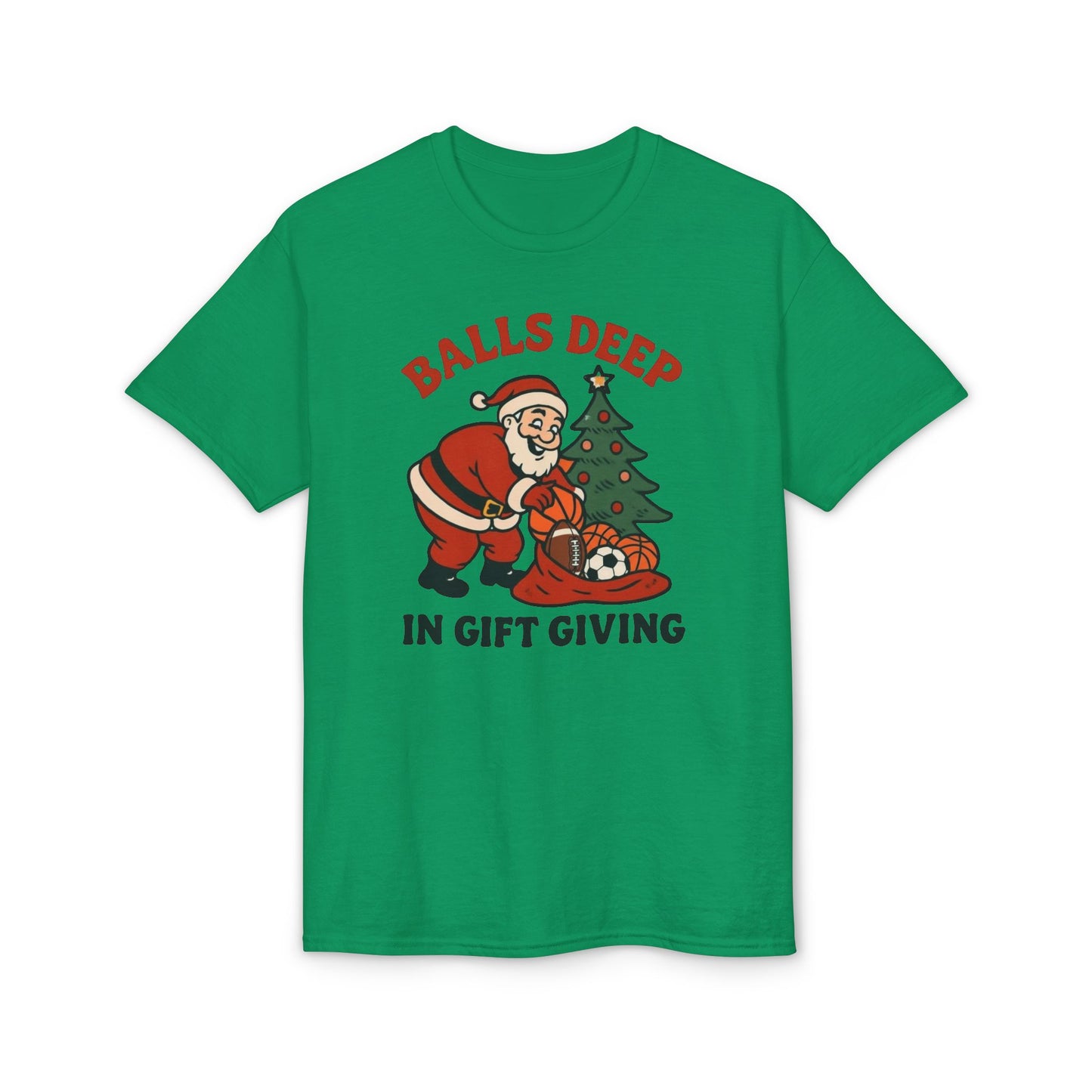 Santa Balls Deep, Unisex DryBlend® T-Shirt