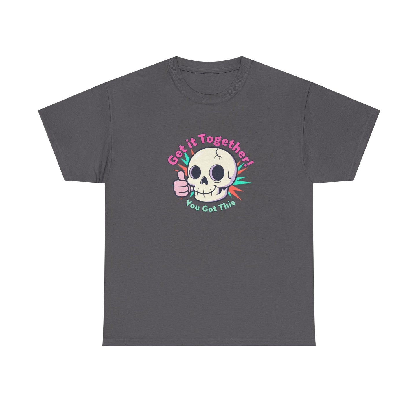 Get It Together Skull Tee — Cute Thumbs Up Motivational Graphic T-Shirt