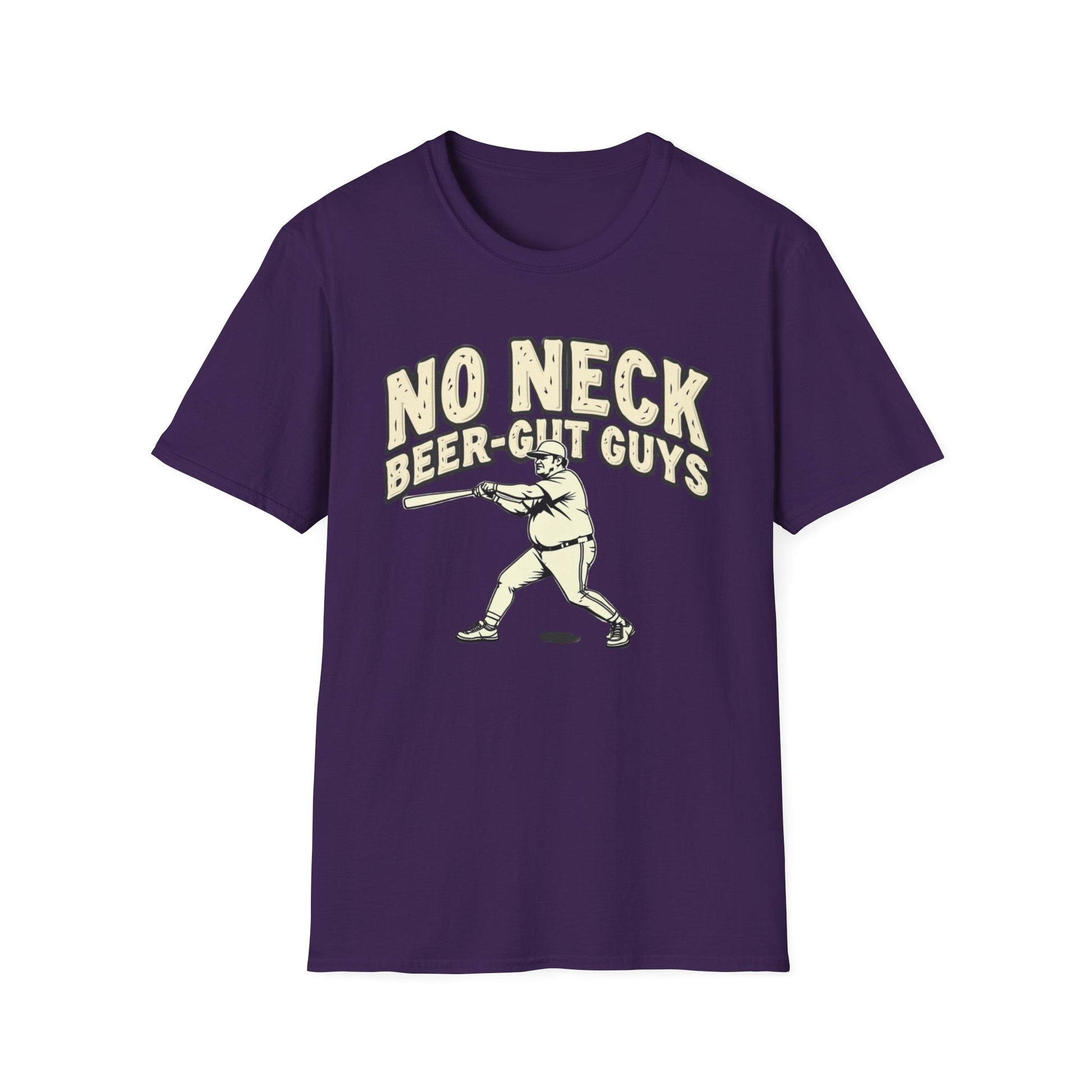 No Neck Beer Gut Guys T-Shirt | Unisex Softstyle Tee, Humor Apparel, Funny Gift for Beer Lovers, Casual Wear, Funny Saying Shirt - Psychonaut Swag