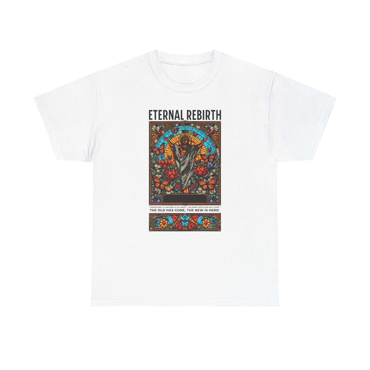 Eternal Rebirth Tee — Floral Mandala Stag Graphic T-Shirt