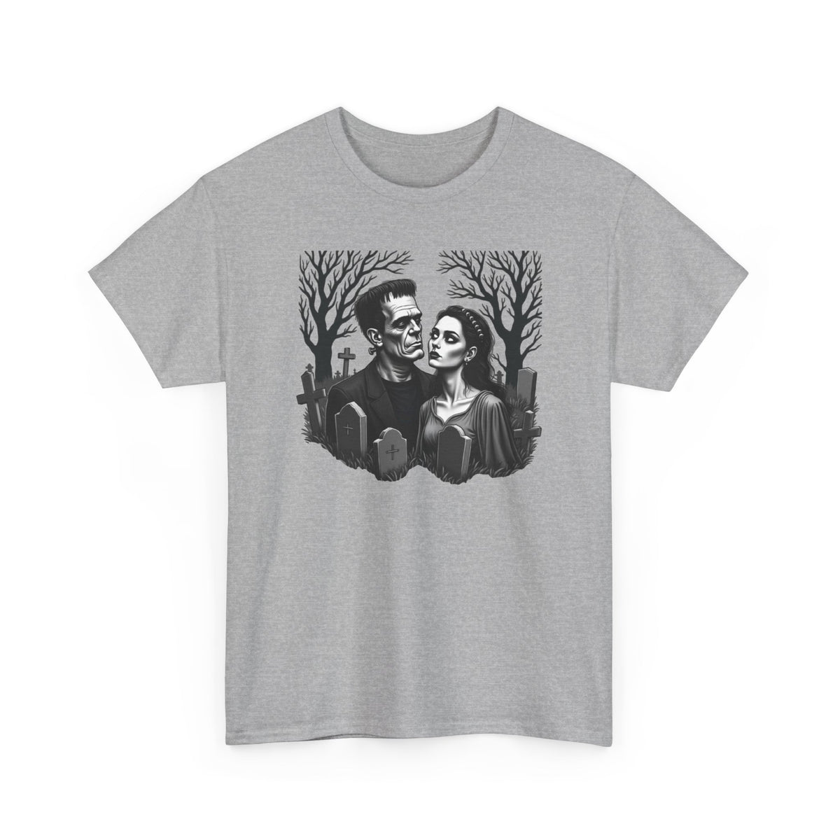 Gothic 'Until Forever' Couple Tee — Anniversary Season Graphic T-Shirt