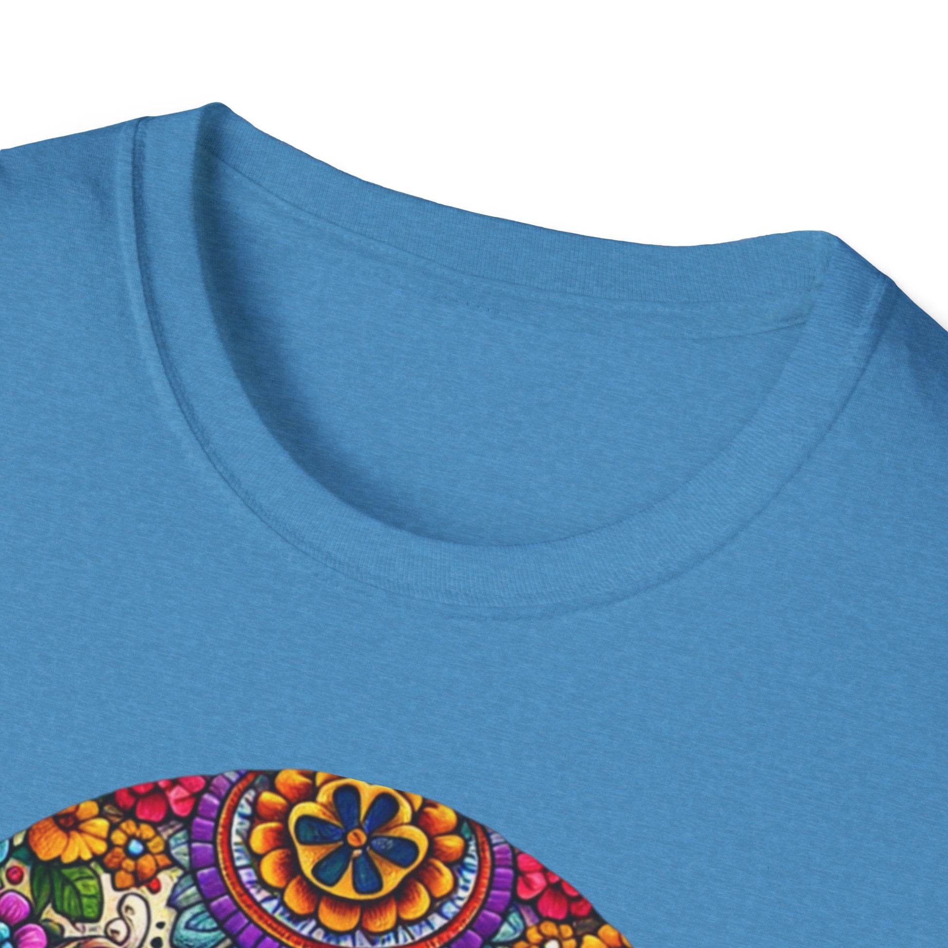 Floral Skull, Unisex Softstyle T-Shirt - Psychonaut Swag