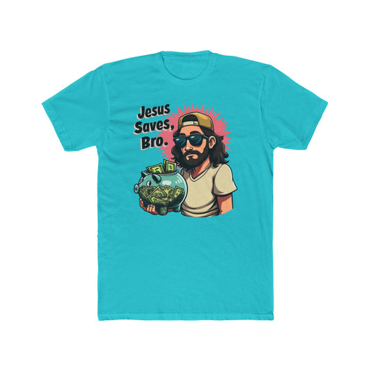 Jesus Saves, Bro' - Casual Wear, Funny Gift, Humor Shirt, Church Events, Everyday Style - Psychonaut Swag