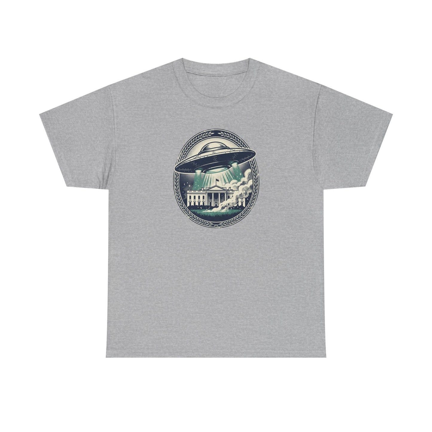 Alien Disclosure T-Shirt — Flying Saucer Over White House