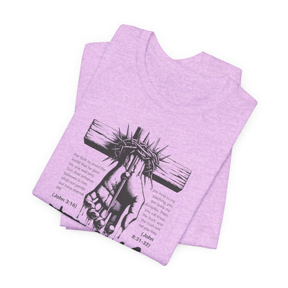 Jesus Forgive Cross T-Shirt — Christian Faith Tee