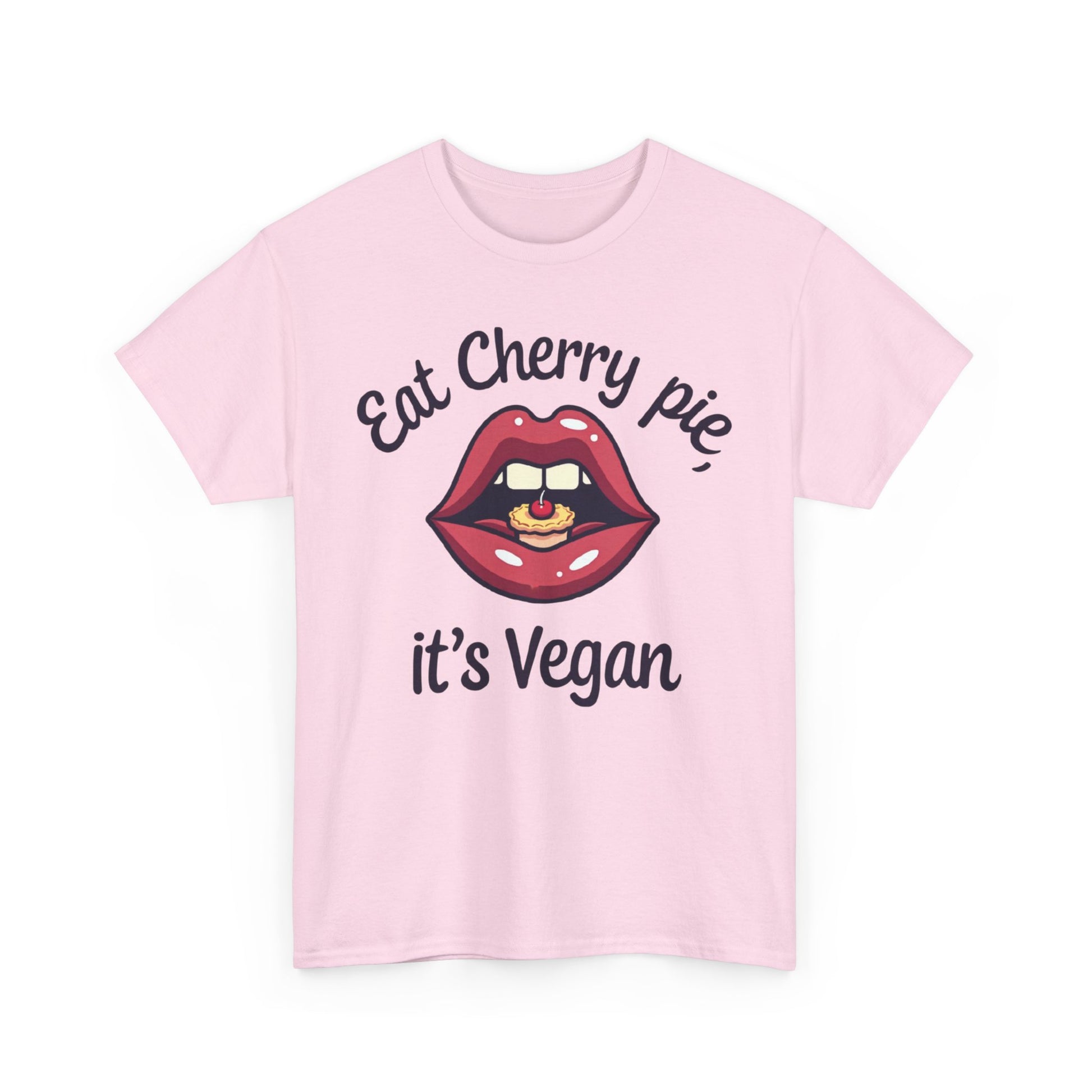 Vegan Cherry Pie Graphic Tee for Food Lovers - Psychonaut Swag