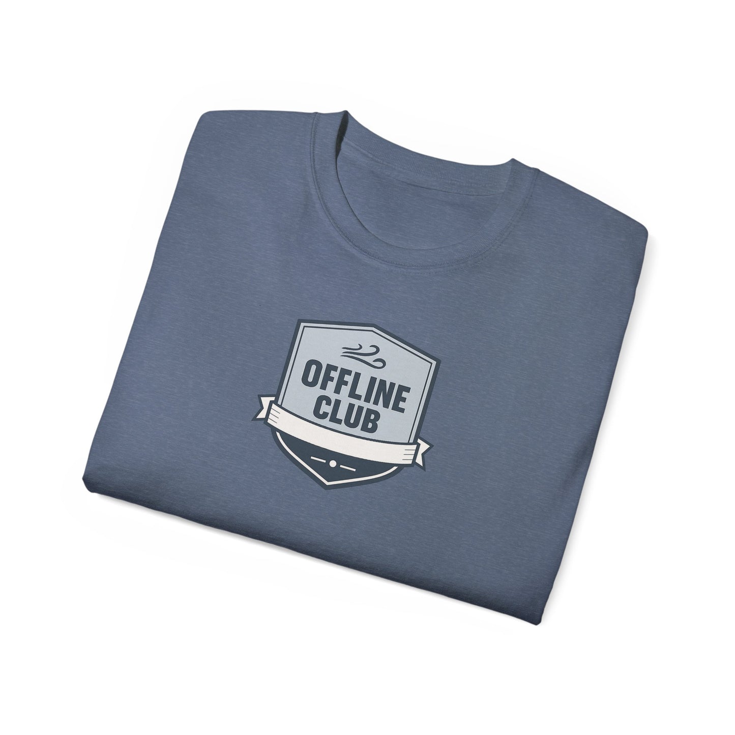 Offline Club Cotton Tee — Vintage Badge Graphic T-shirt