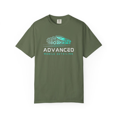 Advanced Mobile, Garment Dyed, T-Shirt, Unisex Graphic Tee, Casual Streetwear, Perfect Gift for Car Lovers, Vintage Style Merch, Everyday Wear