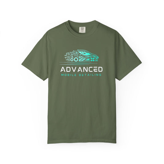 Advanced Mobile, Garment Dyed, T-Shirt, Unisex Graphic Tee, Casual Streetwear, Perfect Gift for Car Lovers, Vintage Style Merch, Everyday Wear