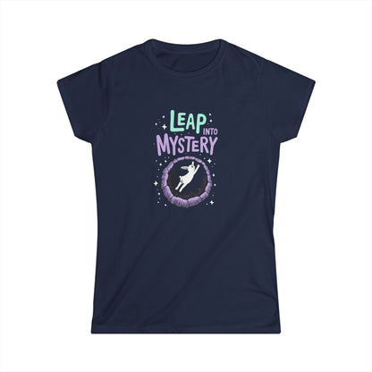 White Rabbit, Rabbit Hole, Women's Mystical Adventure Tee, Graphic T-Shirt for Dreamers, Leap into Mystery, Birthday Gift, Inspirational Art Shirt - Psychonaut Swag