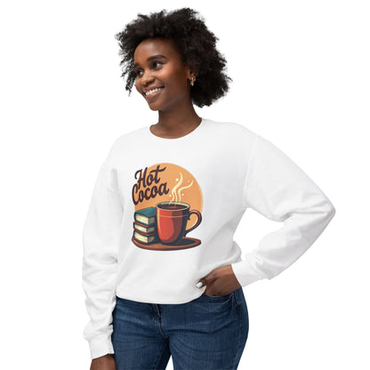 Hot Cocoa & Books Sweatshirt — Cozy Reading Crewneck