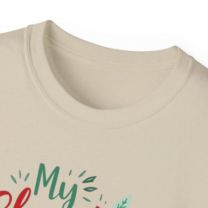 Christmas Coffee Tee - "My Christmas Spirit Needs Coffee" Holiday T-Shirt