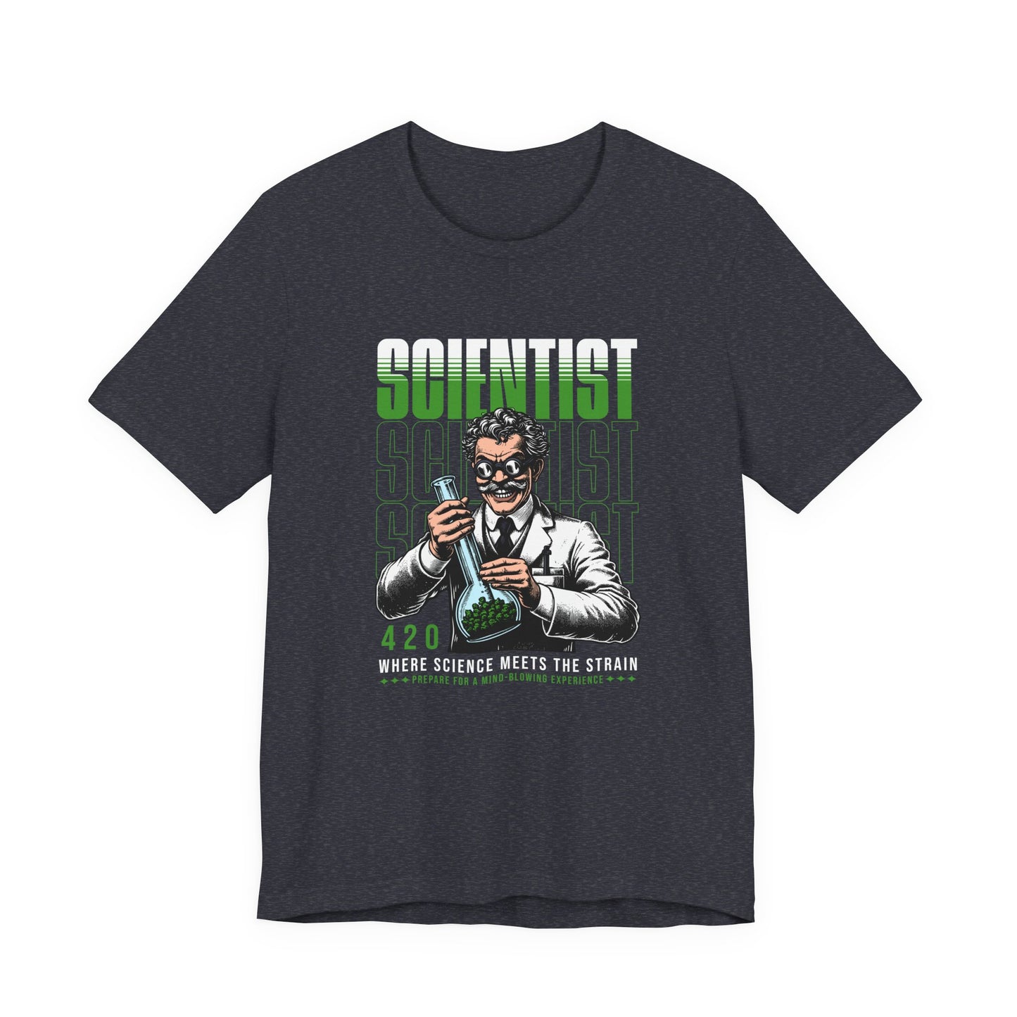 Scientist 420 T-Shirt — "Where Science Meets The Strain" Cannabis Lab Tee