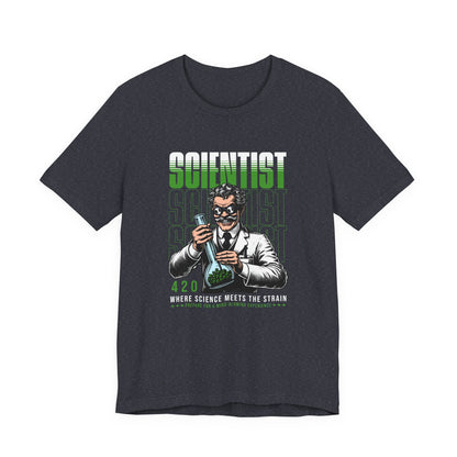 Scientist 420 T-Shirt — "Where Science Meets The Strain" Cannabis Lab Tee