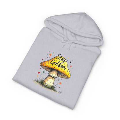 Stay Golden Mushroom Hoodie — Cozy Nature Graphic Pullover