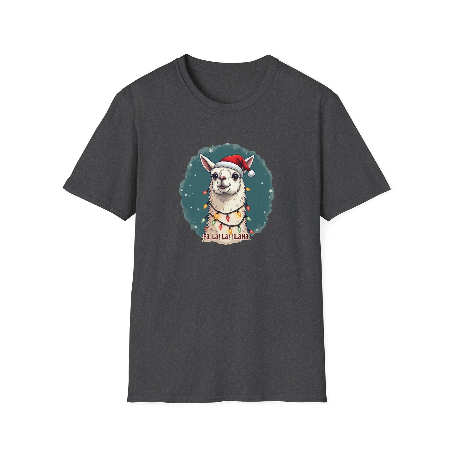 Llamas Christmas tee, Unisex Softstyle T-Shirt