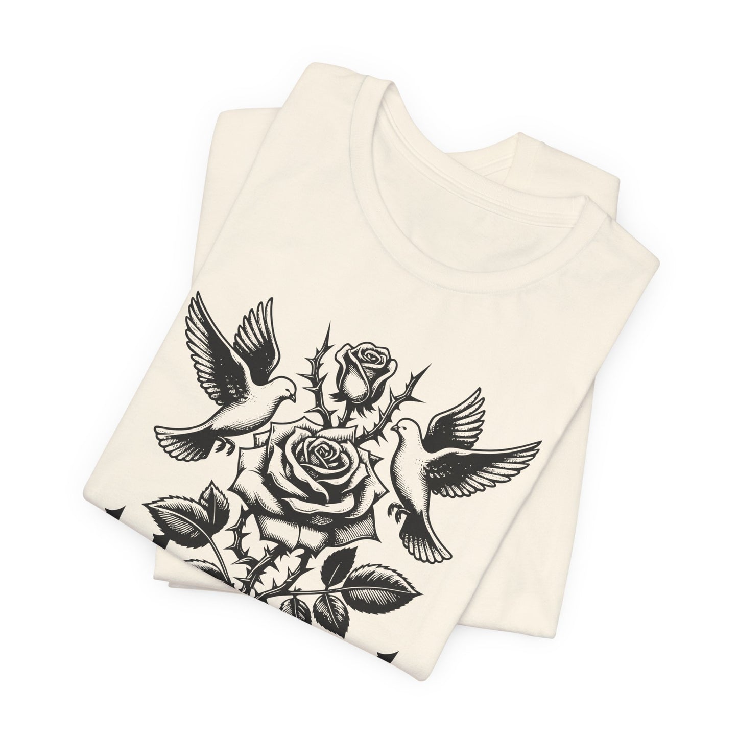 Blessed Rose Tee — Vintage Floral Graphic T‑Shirt