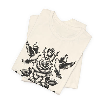 Blessed Rose Tee — Vintage Floral Graphic T‑Shirt