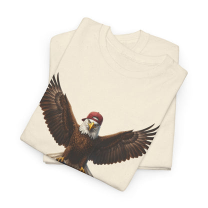 America F Yeah Eagle Tee — Patriotic Flag Graphic Shirt