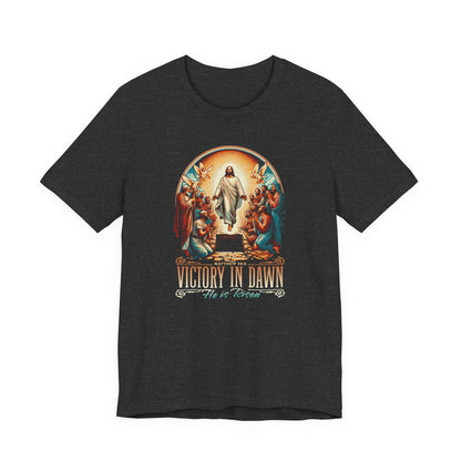 Victory in Dawn Christian T-Shirt — Resurrection Easter Tee