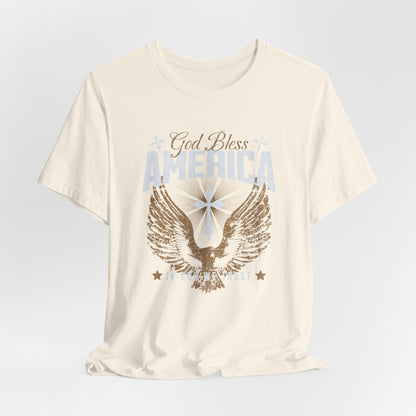 God Bless America Eagle T-Shirt — Patriotic Fourth of July Tee