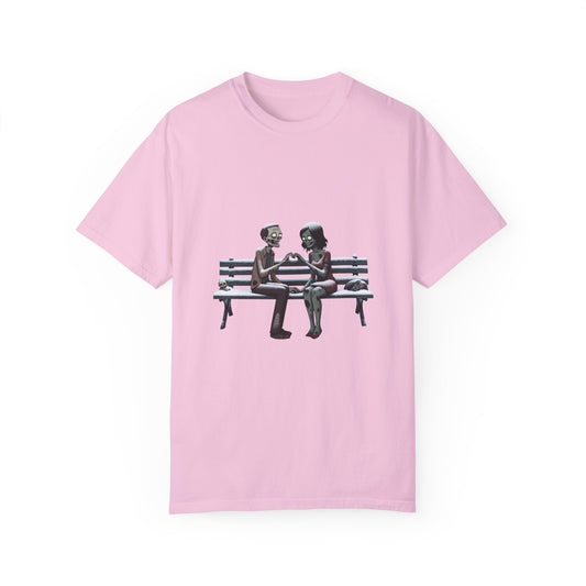 Zombie heart tee, Unisex Garment-Dyed T-shirt - Psychonaut Swag
