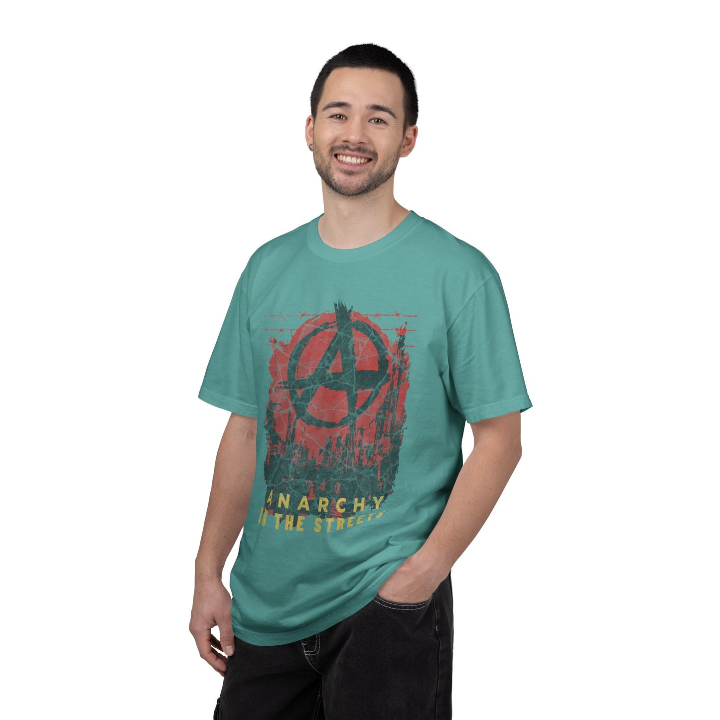 Anarchy in the Streets, Unisex Garment-Dyed T-shirt