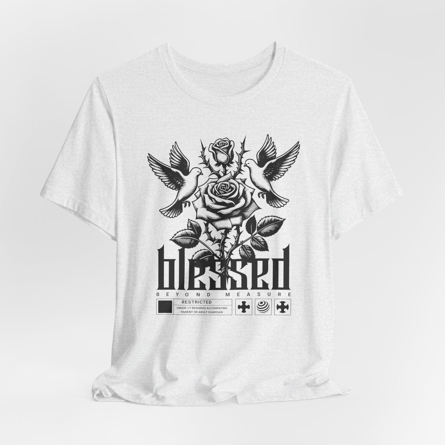 Blessed Rose Tee — Vintage Floral Graphic T‑Shirt