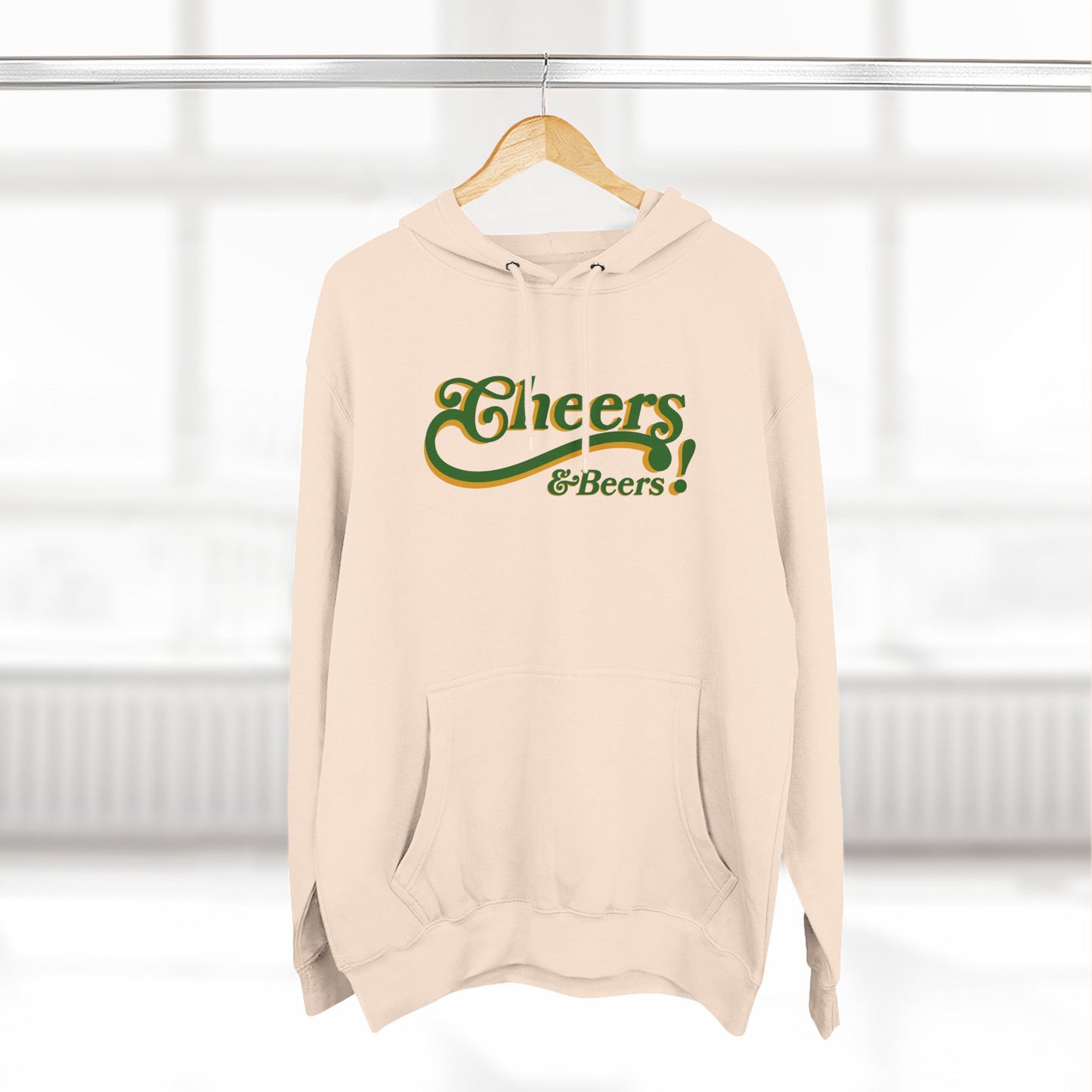 Cheers & Beers Hoodie — Retro Script St. Patrick’s Day Sweatshirt