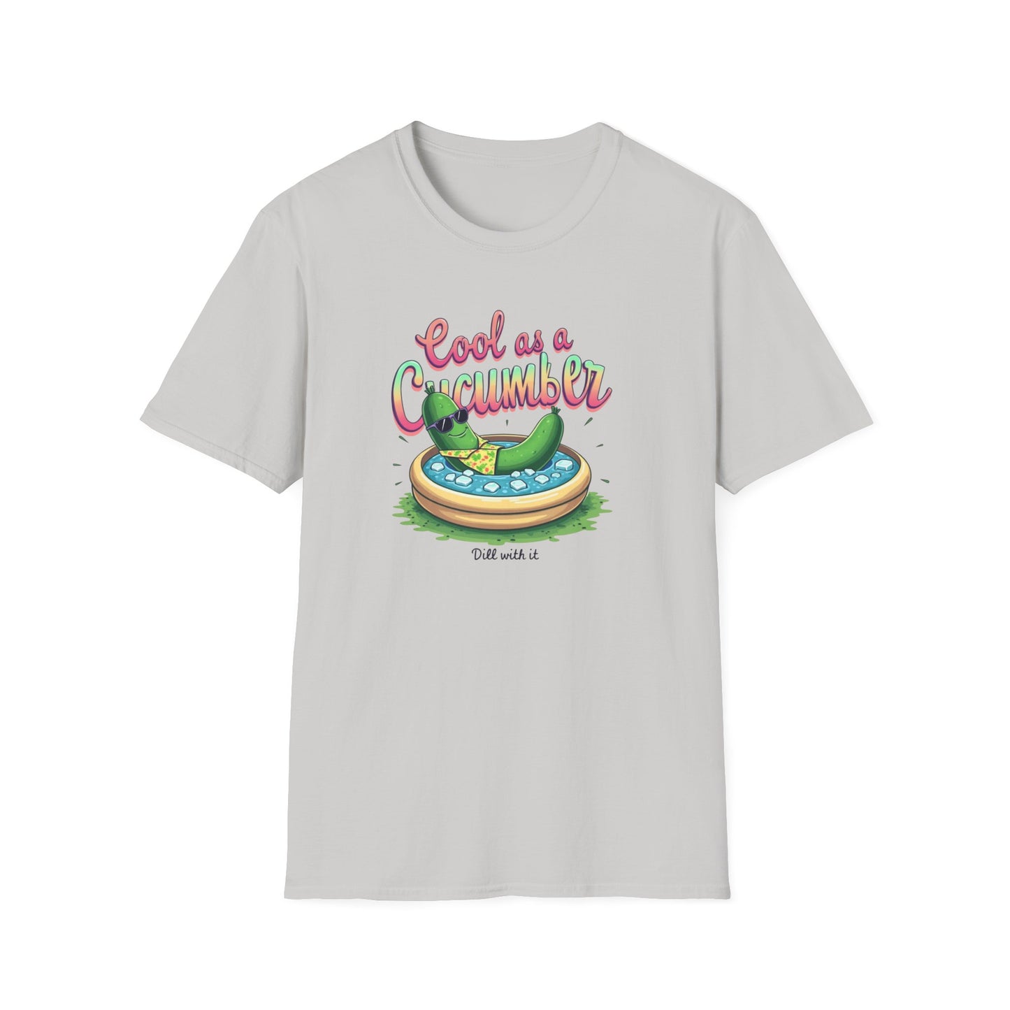 Cool as a Cucumber Unisex T-Shirt | Funny Summer Tee, Gift for Pool Parties, Relaxation Shirt, Fresh Summer Vibes, Chill Apparel, [...] - Psychonaut Swag