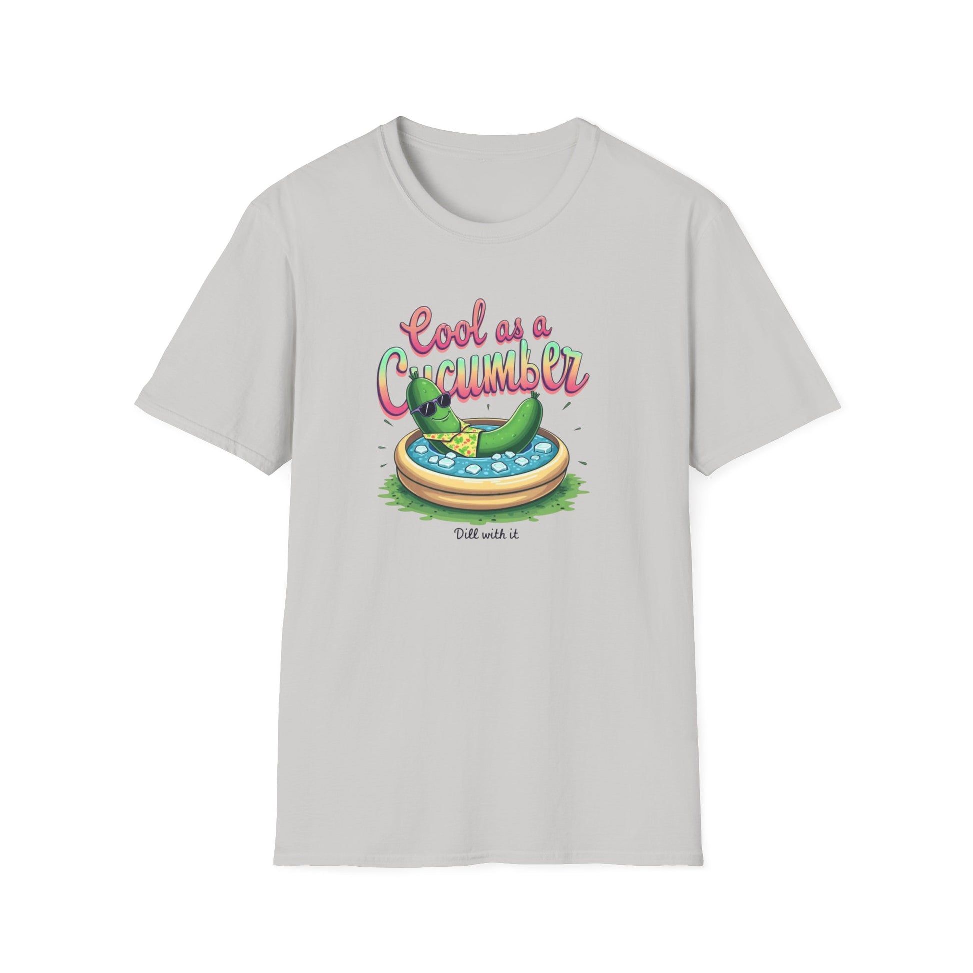 Cool as a Cucumber Unisex T-Shirt | Funny Summer Tee, Gift for Pool Parties, Relaxation Shirt, Fresh Summer Vibes, Chill Apparel, [...] - Psychonaut Swag