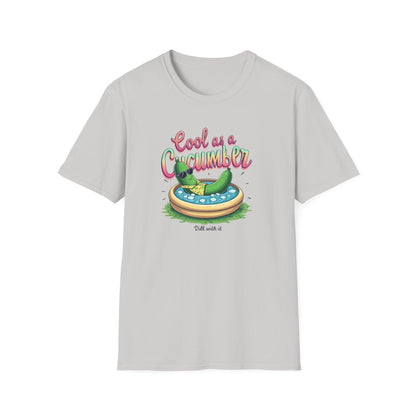 Cool as a Cucumber Unisex T-Shirt | Funny Summer Tee, Gift for Pool Parties, Relaxation Shirt, Fresh Summer Vibes, Chill Apparel, [...] - Psychonaut Swag