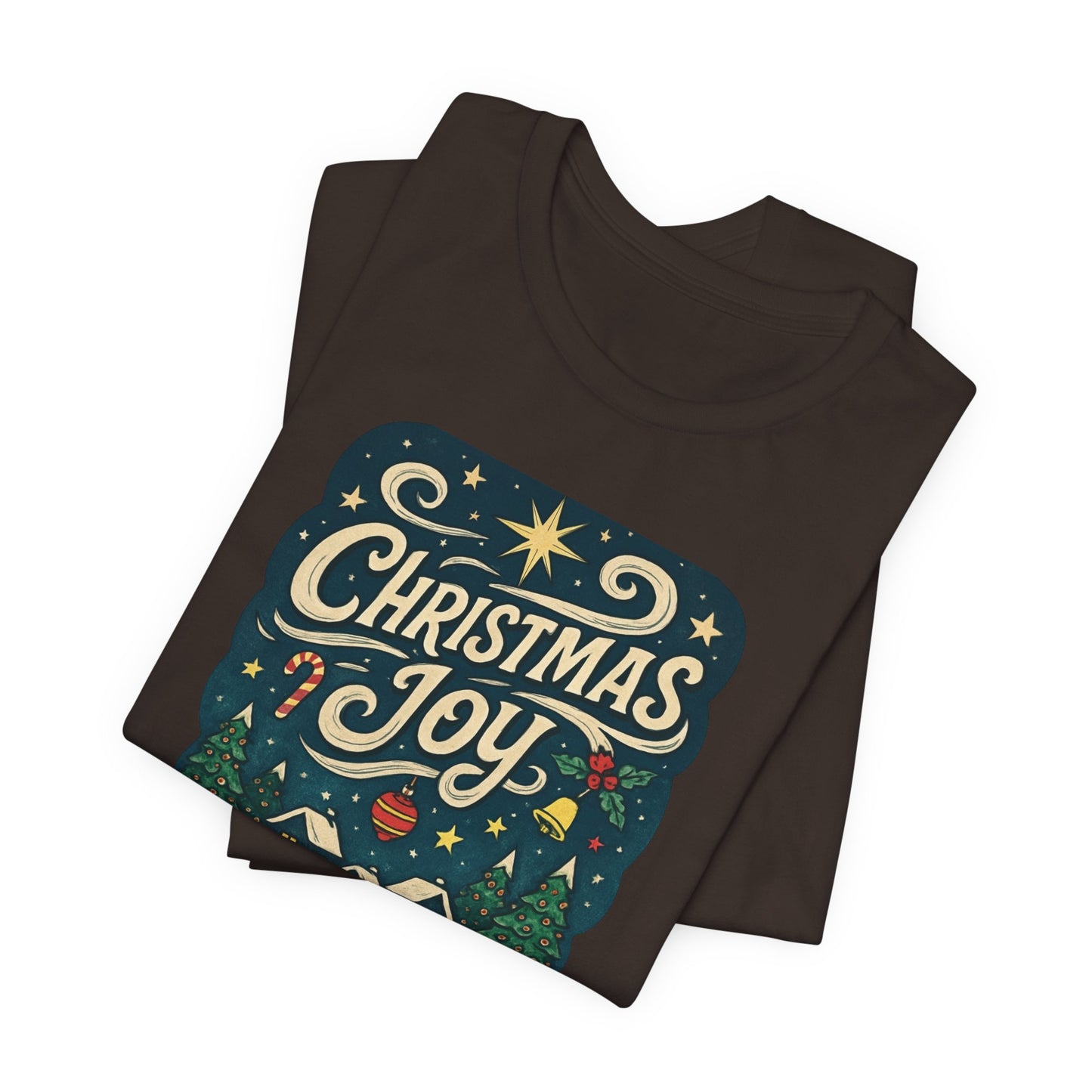 Christmas Joy Holiday T‑Shirt — Festive Winter Village Graphic Tee