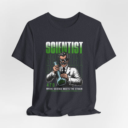 Scientist 420 T-Shirt — "Where Science Meets The Strain" Cannabis Lab Tee