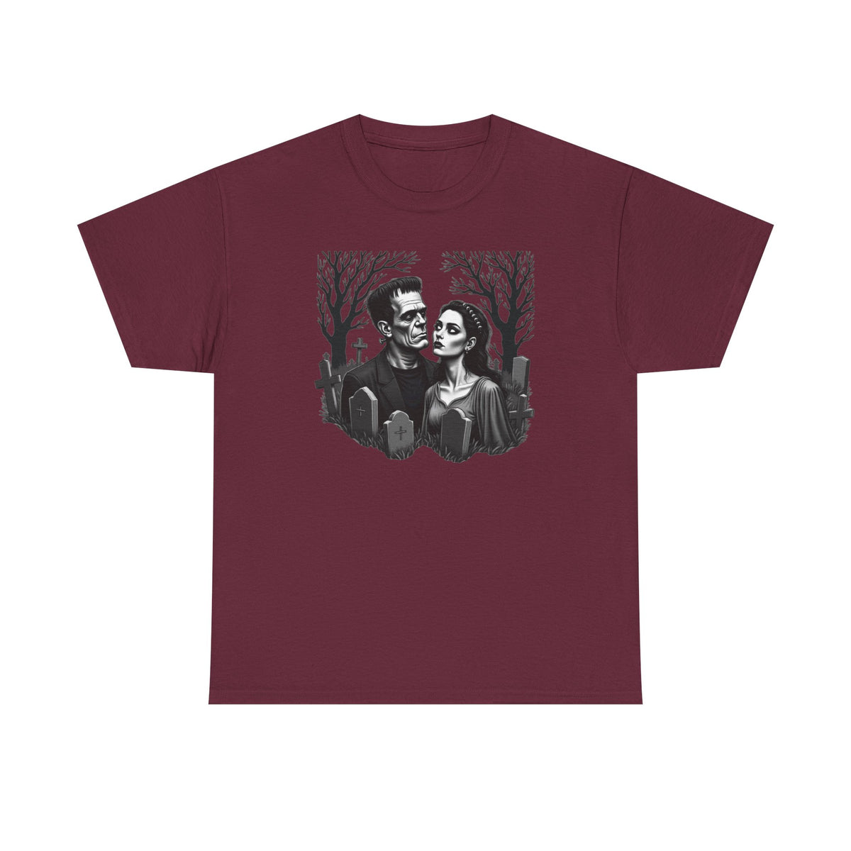 Gothic 'Until Forever' Couple Tee — Anniversary Season Graphic T-Shirt