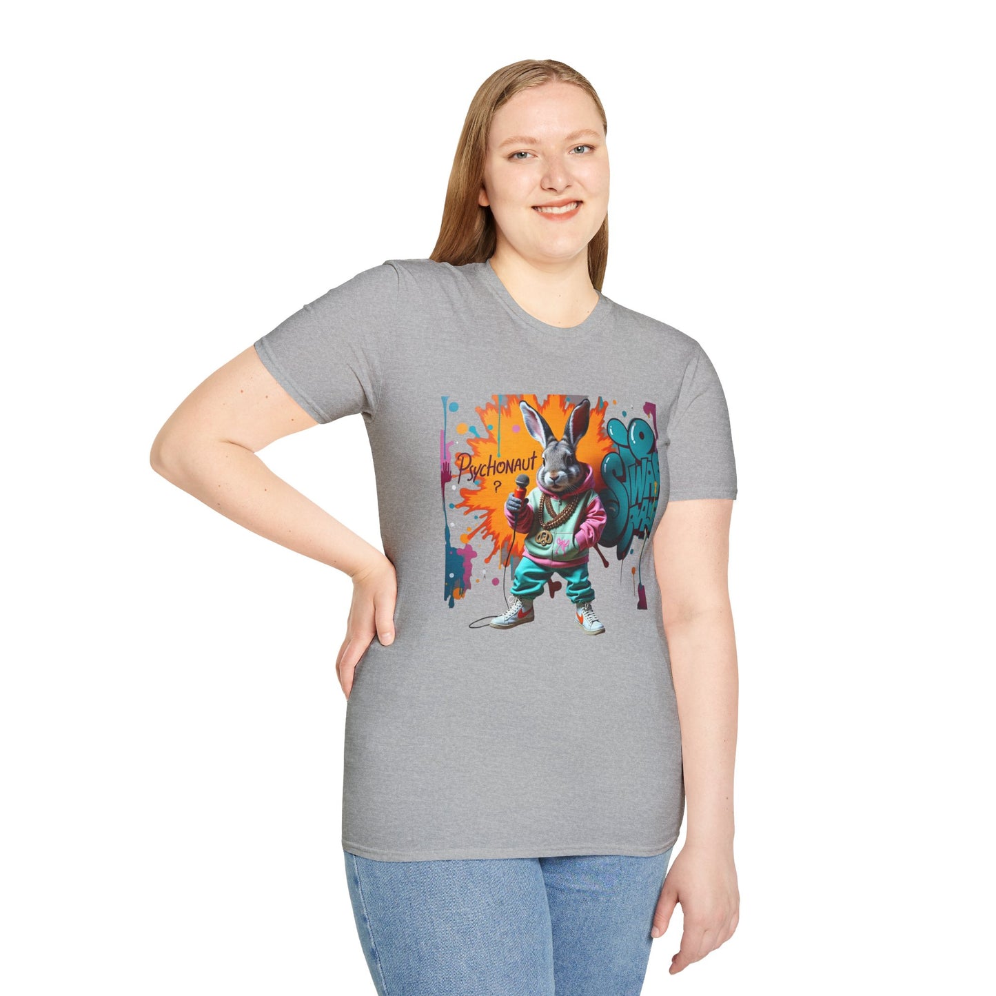 Graffiti Easter Bunny Streetwear T-Shirt — Urban Hip-Hop Graphic Tee