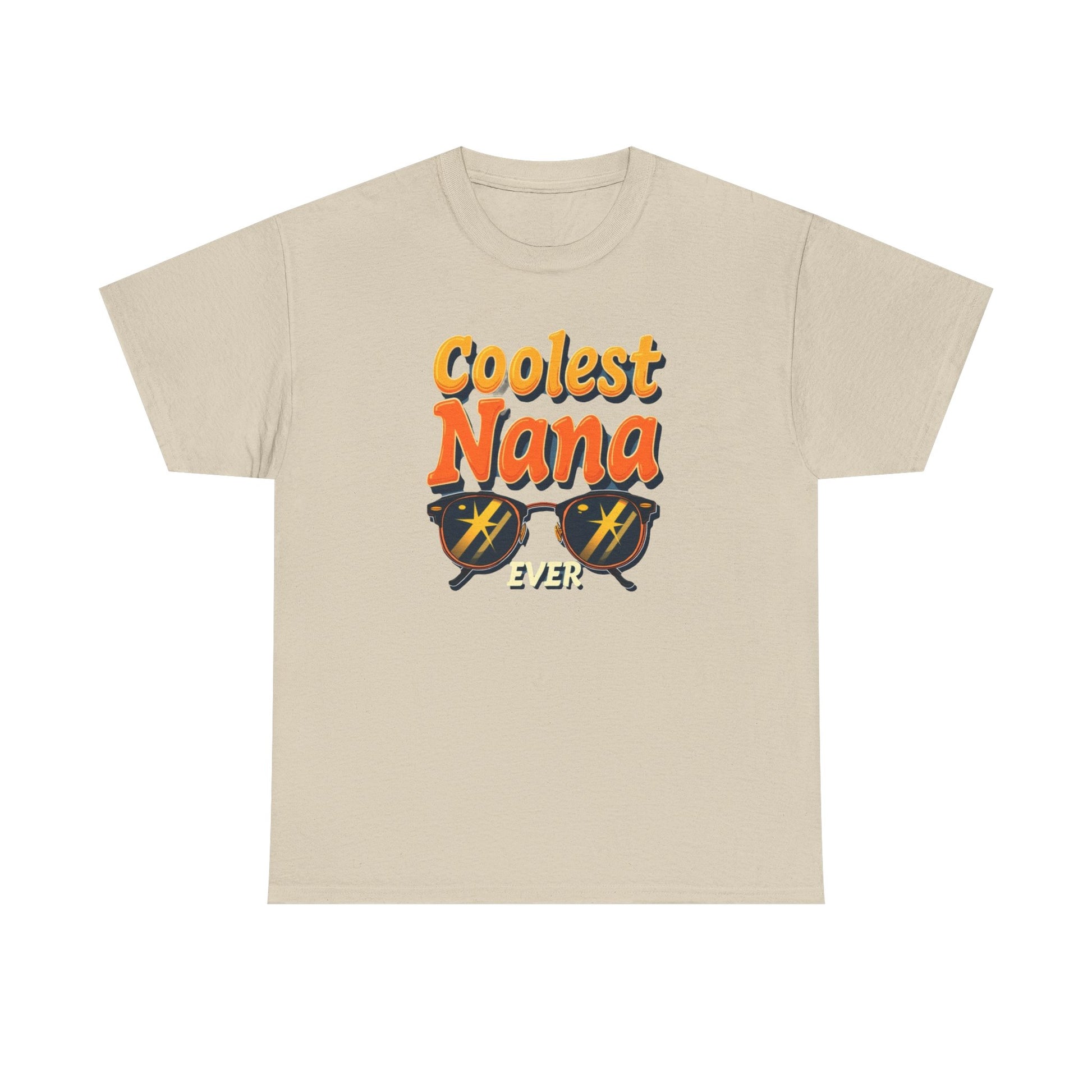 Coolest Nana Ever Unisex Heavy Cotton Tee | Perfect Gift for Grandmothers, Birthday, Mother's Day, Gifts for Her, Family Reunion - Psychonaut Swag