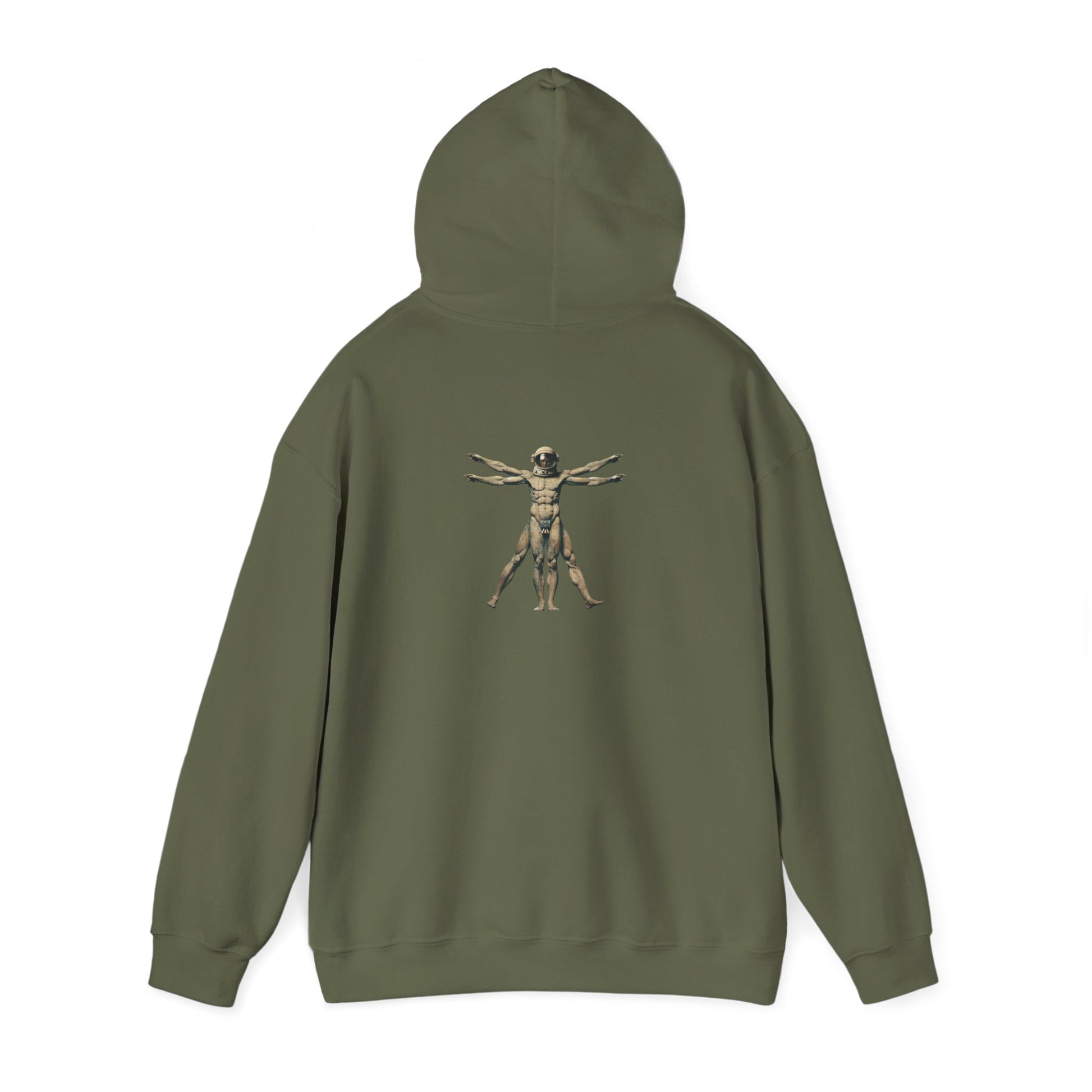 Psychonaut Staple, Vitruvian Hoody,Unisex Heavy Blend™ Hooded Sweatshirt - Psychonaut Swag