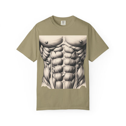 Built different, 12-pack abs, Unisex Garment-Dyed T-shirt - Psychonaut Swag